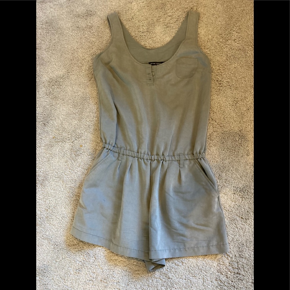 Fun, soft, grey romper